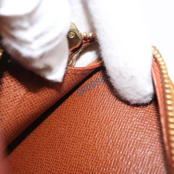 LOUIS VUITTON Epi Pochette Homme Bag Brown Zipangu Gold - Picture 15 of 16